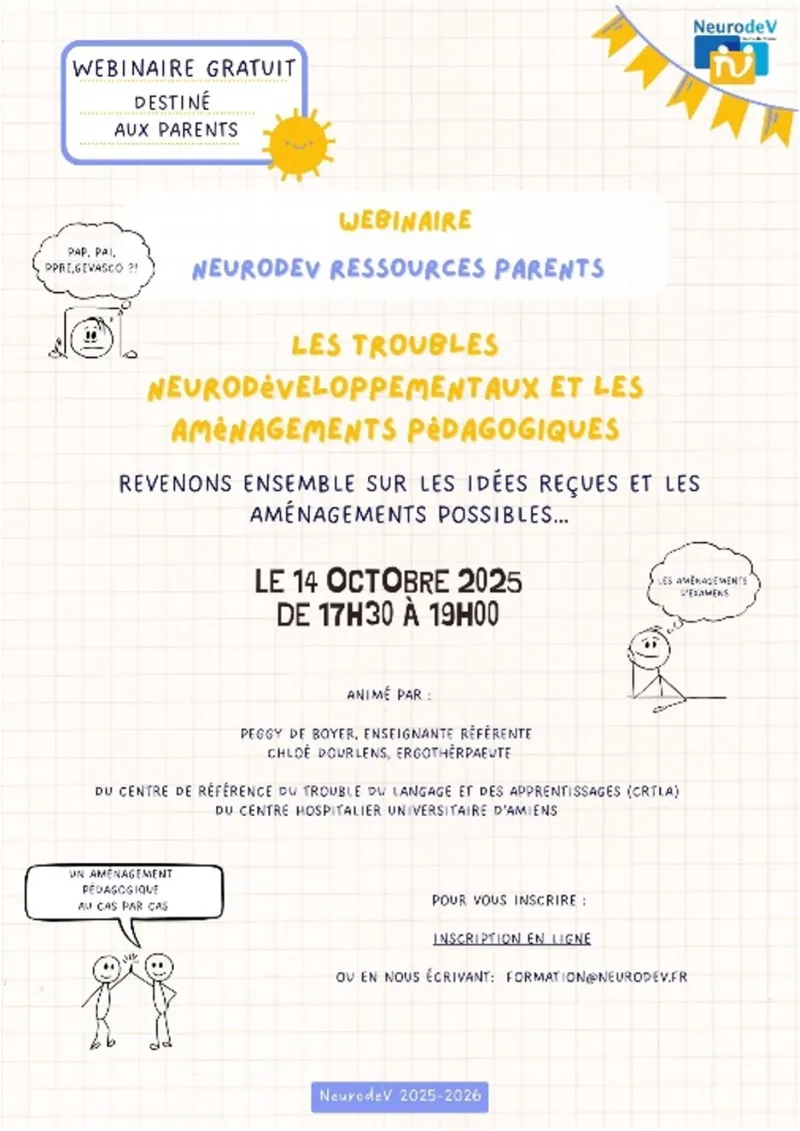 Webinaire Neurodev Ressources Parents